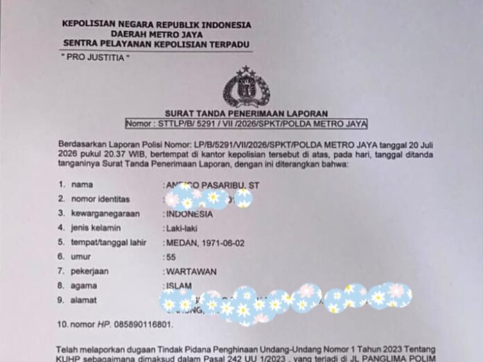 Buntut Pernyataan Diduga Offside, Sosok Pengacara Kondang Berinisial HPH Resmi Dipolisikan PWI ke Polda Metro Jaya